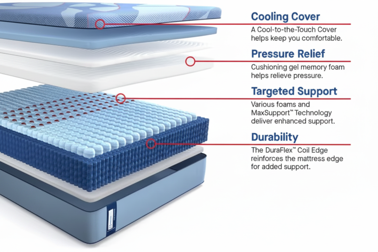 Sealy Posturepedic® Pro Medium Hybrid 13" Profile Mattress
