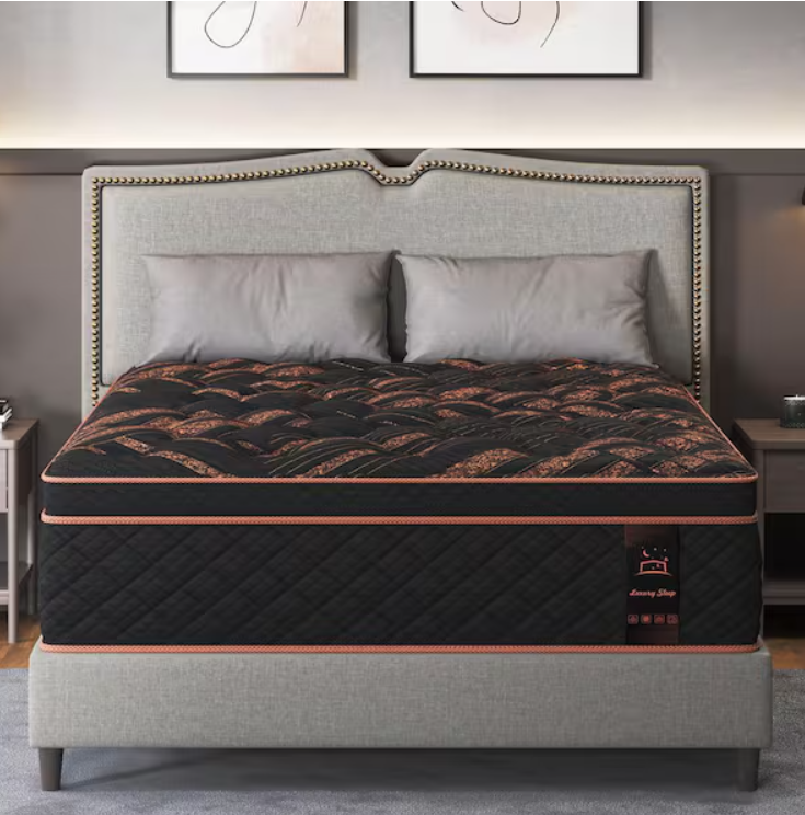Luxury Sleep 12" Eurotop Hybrid Bed-In-A-Box King Mattress