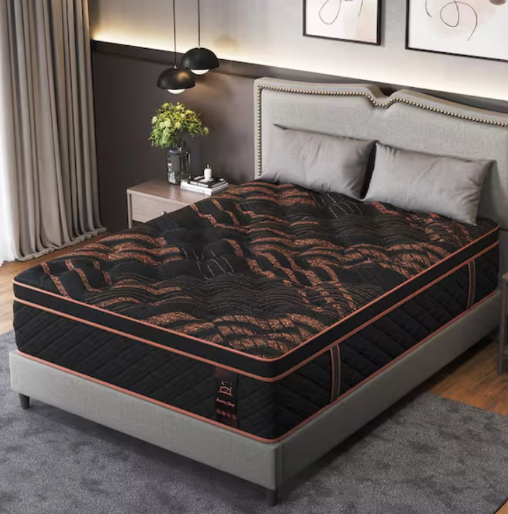 Luxury Sleep 12" Eurotop Hybrid Bed-In-A-Box King Mattress