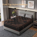 Luxury Sleep 12" Eurotop Hybrid Bed-In-A-Box King Mattress