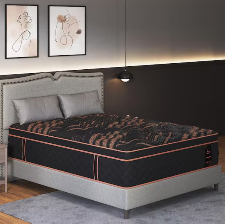 Luxury Sleep 12" Eurotop Hybrid Bed-In-A-Box King Mattress